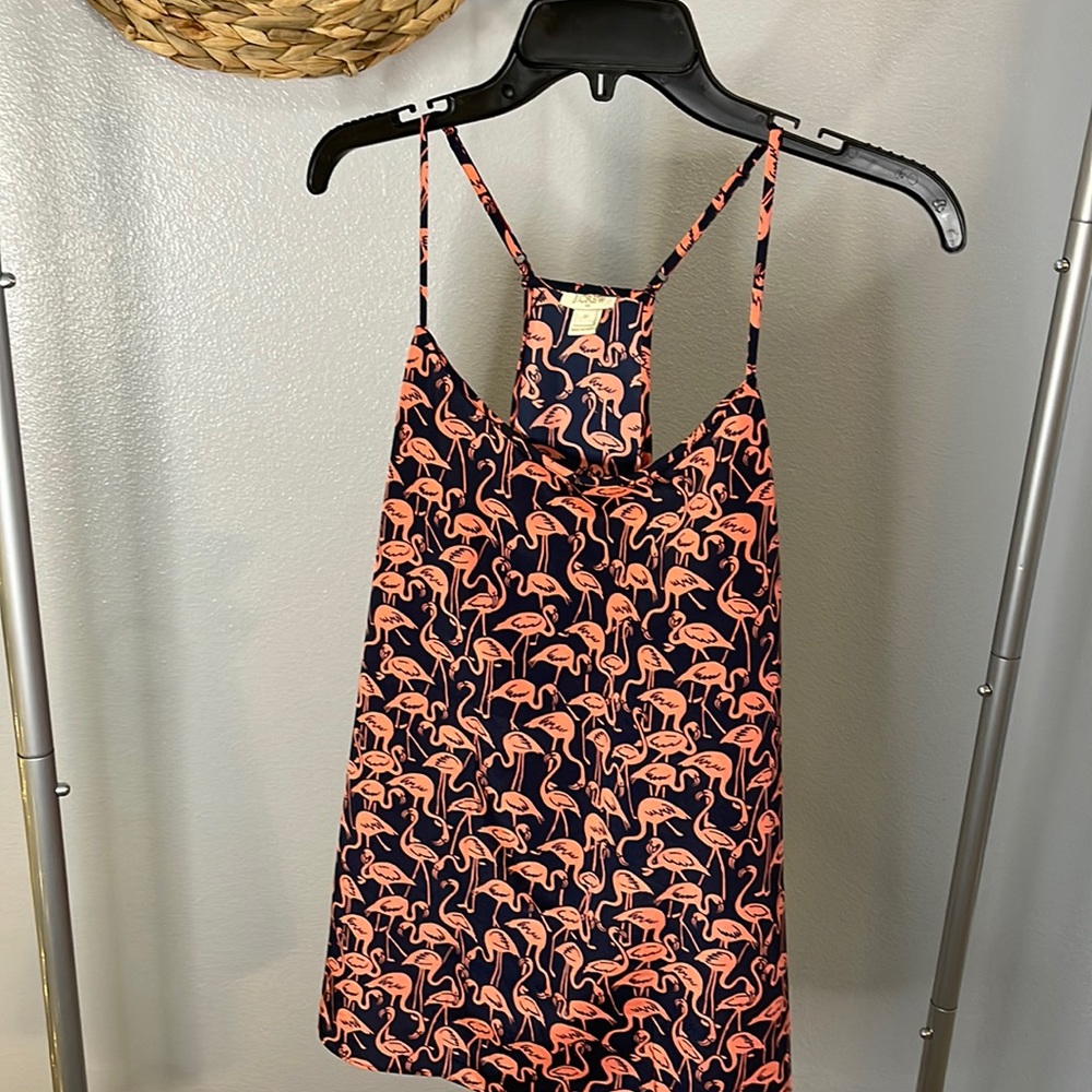 JCrew flamingo razorback tank/blouse